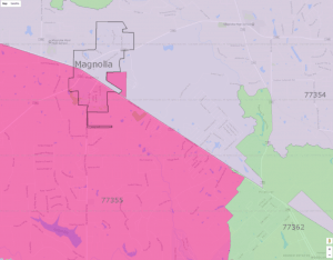 Woodlands Zip Code Map The Woodlands Zip Code Maps | Ameritex Houston Movers