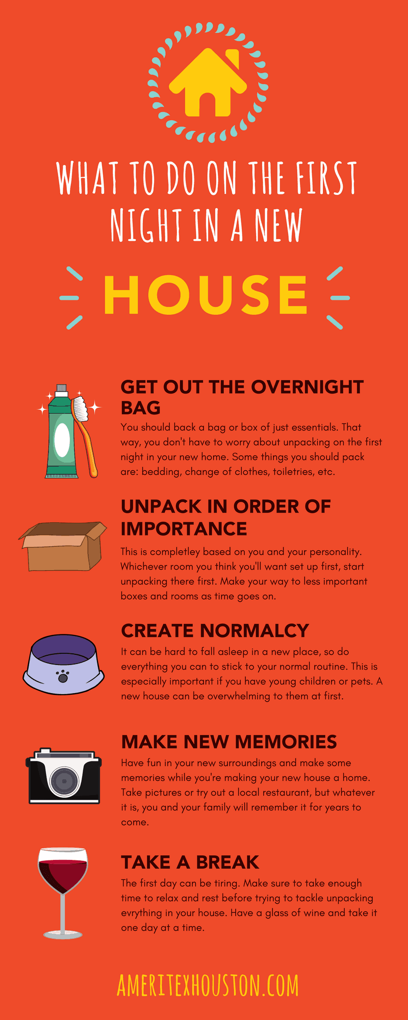 First Night In Your New House Checklist