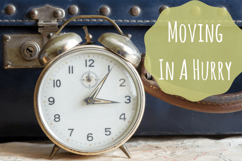 moving in a hurry-clock