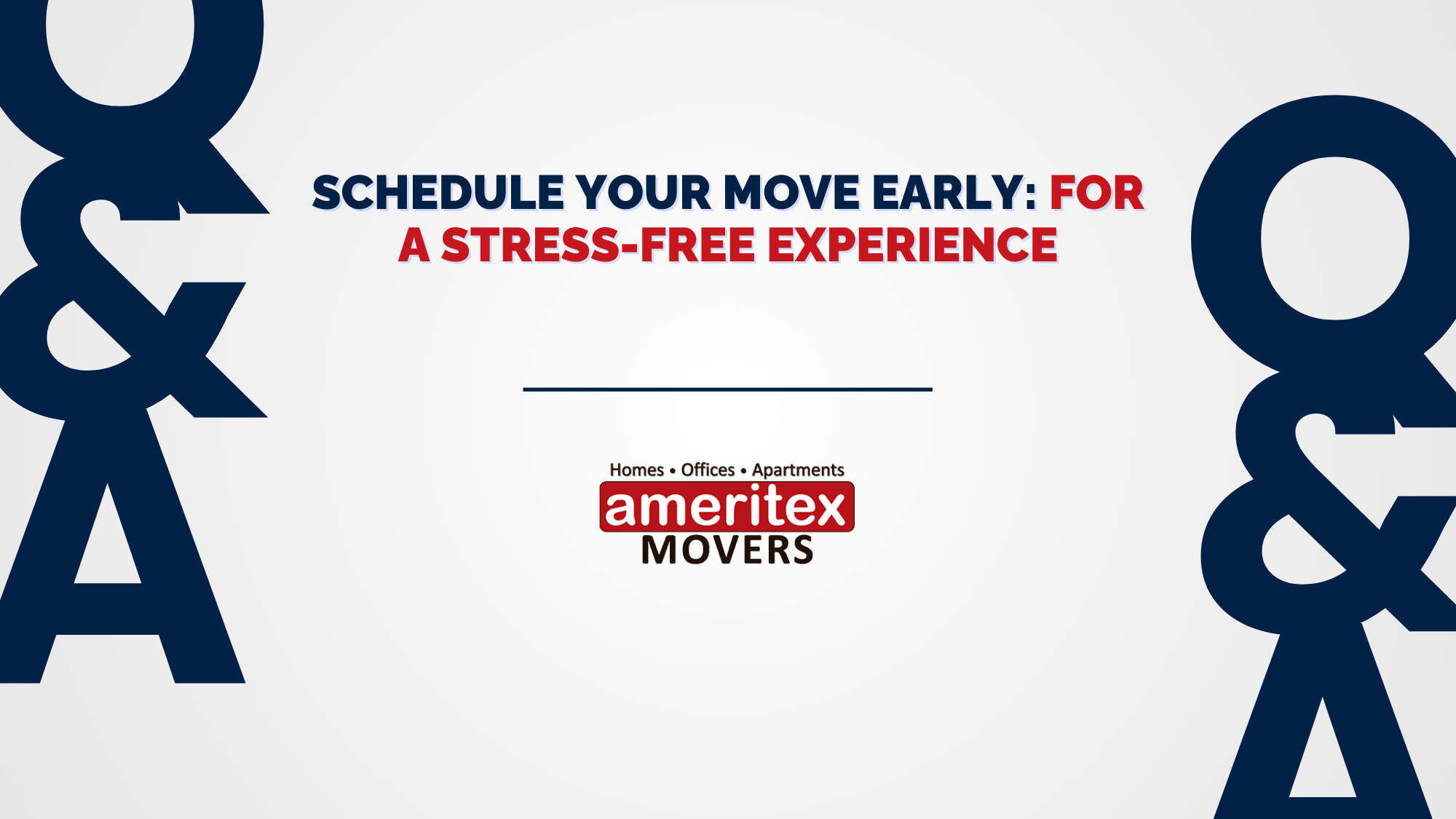 Schedule Your Move Early for a Stress-Free Experience